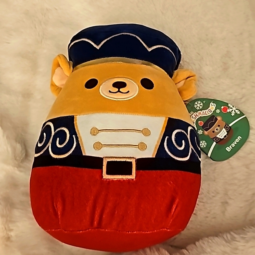 ⚡️NWT 12” Braven the Nutcracker Bear Christmas Squishmallow